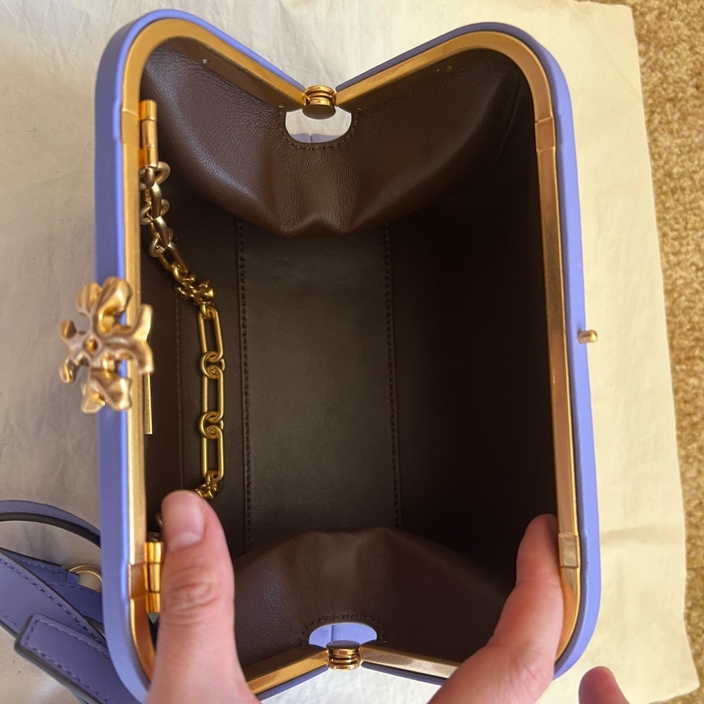 Tory Burch Cleo Small Bag Color: Verbena - Picture 12 of 13
